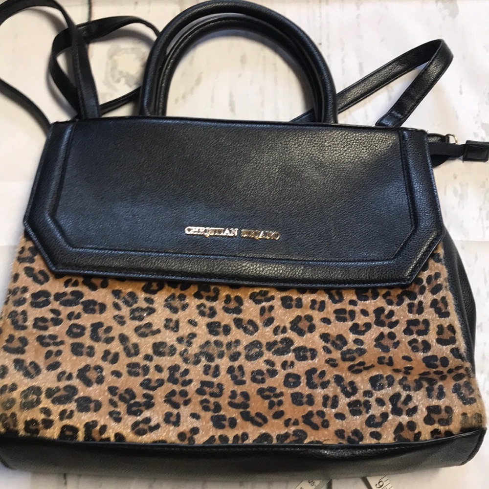 Black and Cheetah purse